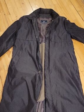 London Fog Men's L — Dark Navy Waterproof Coat — Zip-Out Fleece Liner — 3-in-1 S